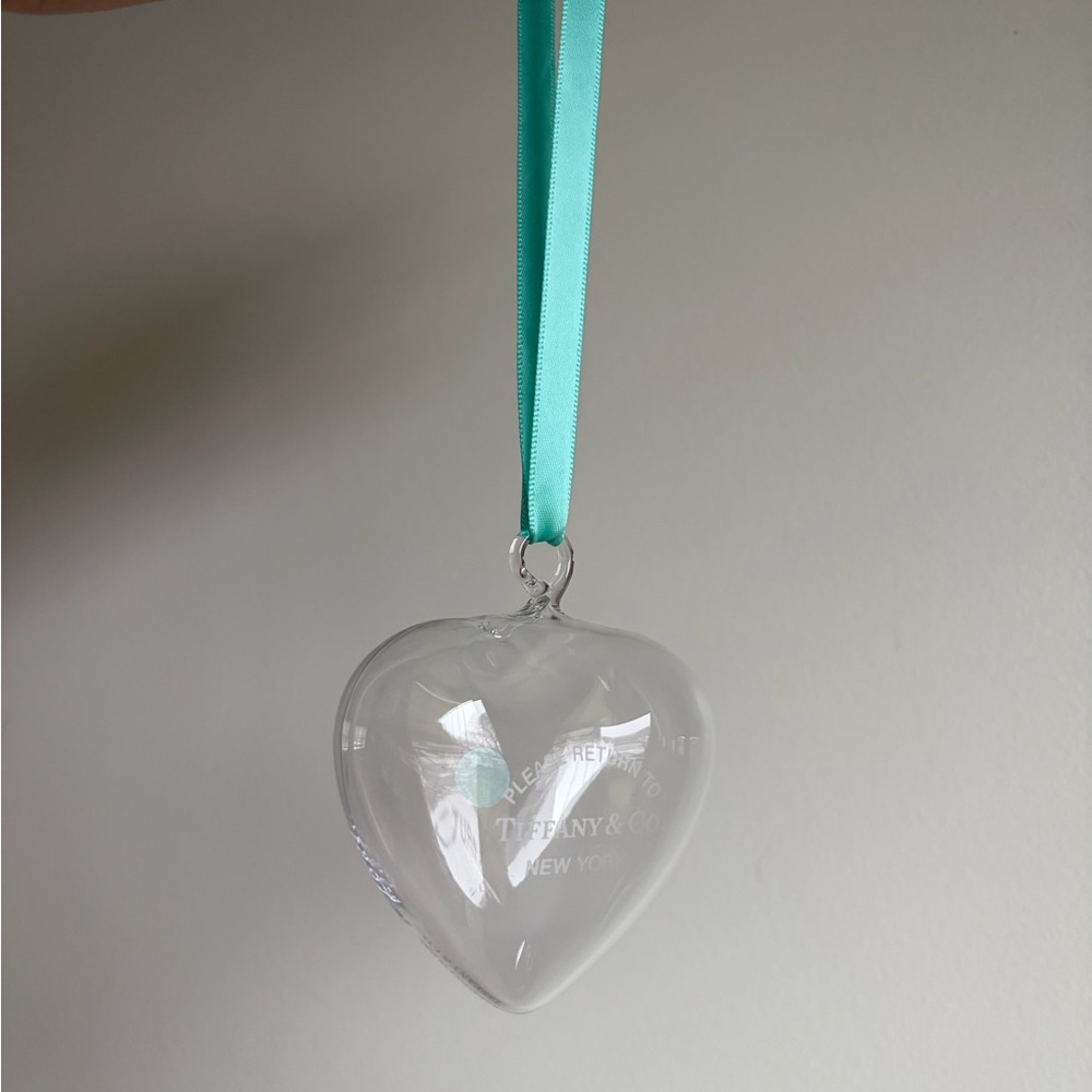 Tiffany & Co. Puffy Heart Ornament With Box